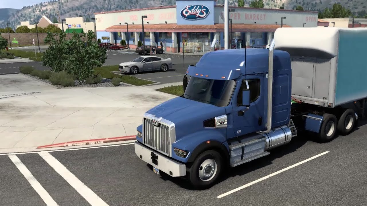 ATS &bull; American Truck Simulator &bull; First Race (No Comments)