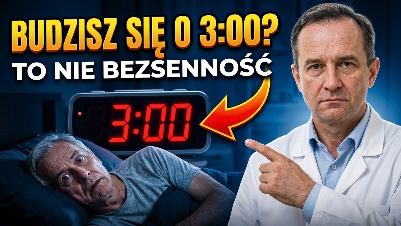 BUDZISZ SIĘ O 3:00? TO NIE BEZSENNOŚĆ! Twoje ciało wysyła sygnał, kt&oacute;ry ignorujesz | Lekarz wyjaśnia
