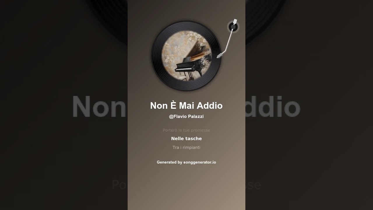Non È Mai Addio