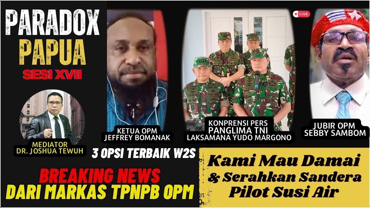 PARADOX PAPUA XVII : LAPORAN DARI TPNPB-OPM - KONDISI TERKINI PILOT SUSI AIR & J3N4Z4H PRAJURIT TNI