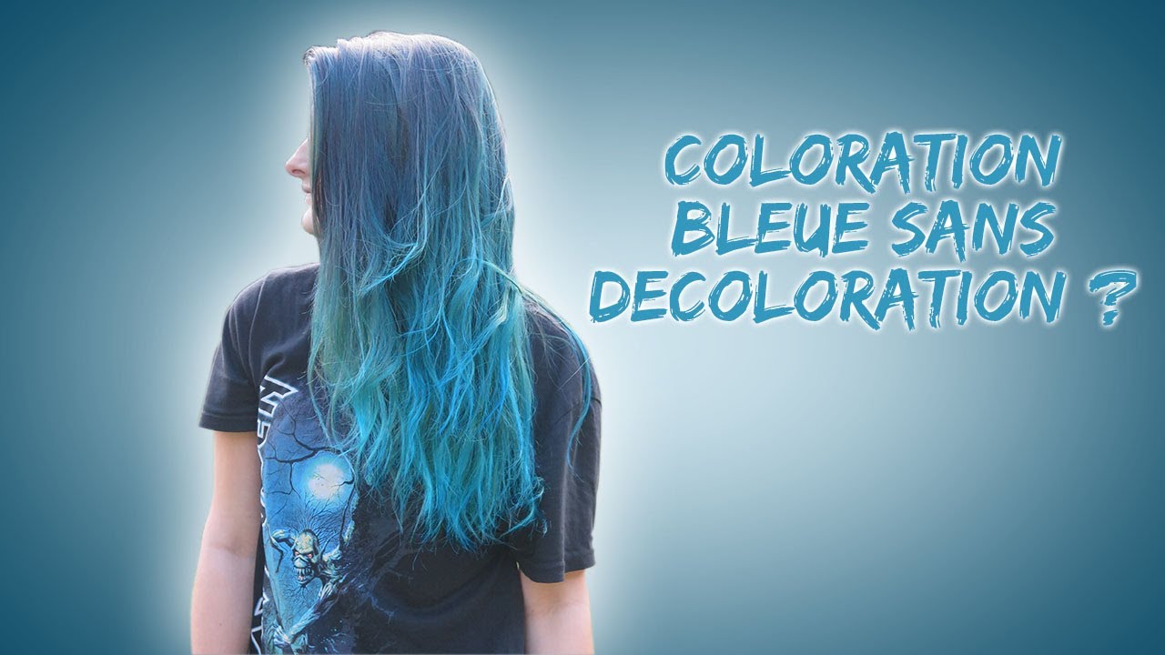 Passer de châtain à bleu - Blue vegan hair