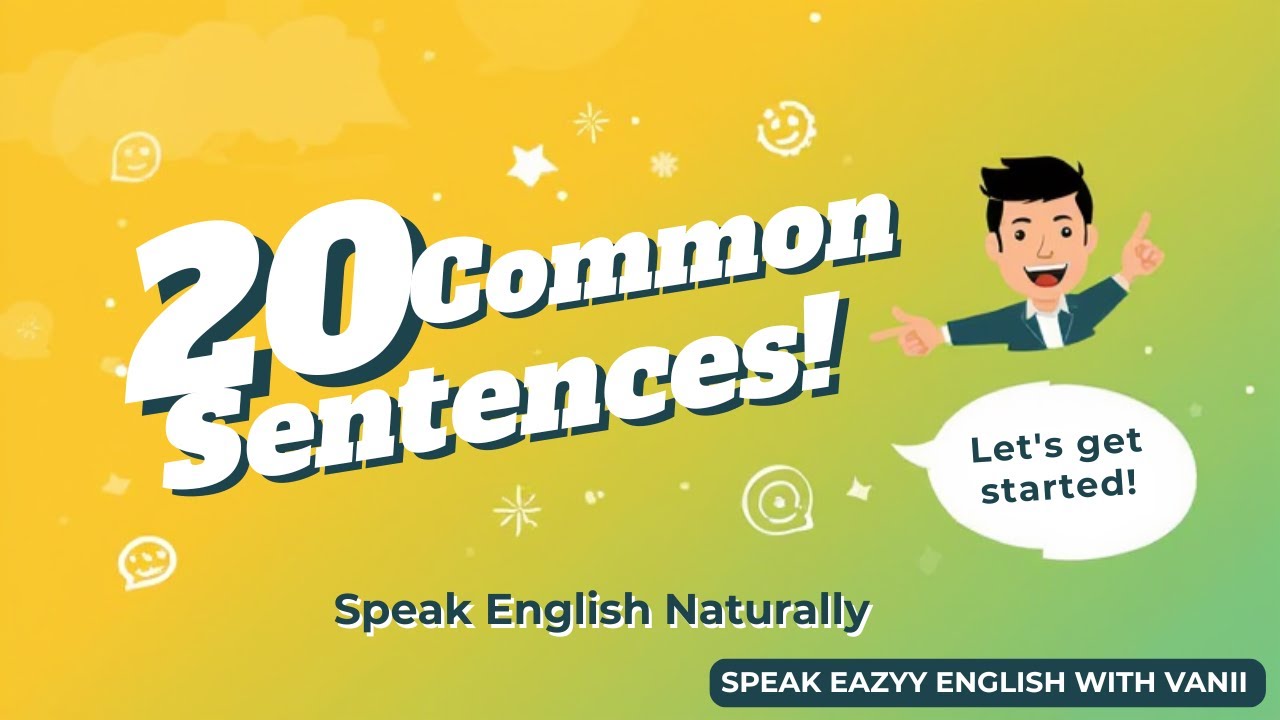 20 Commonly Used English Sentences | DAY 9 Spoken English Practice