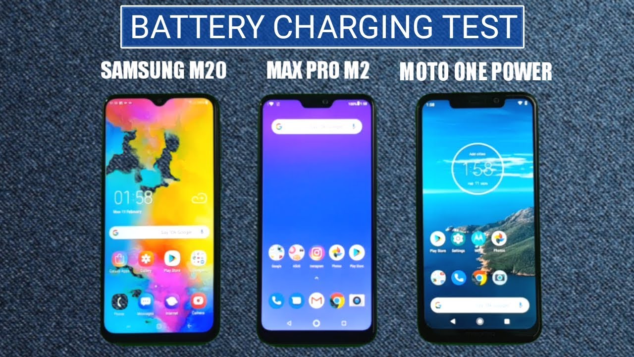 The ULTIMATE Battery Charging Test | M20 vs Max Pro M2 vs Moto One Power !