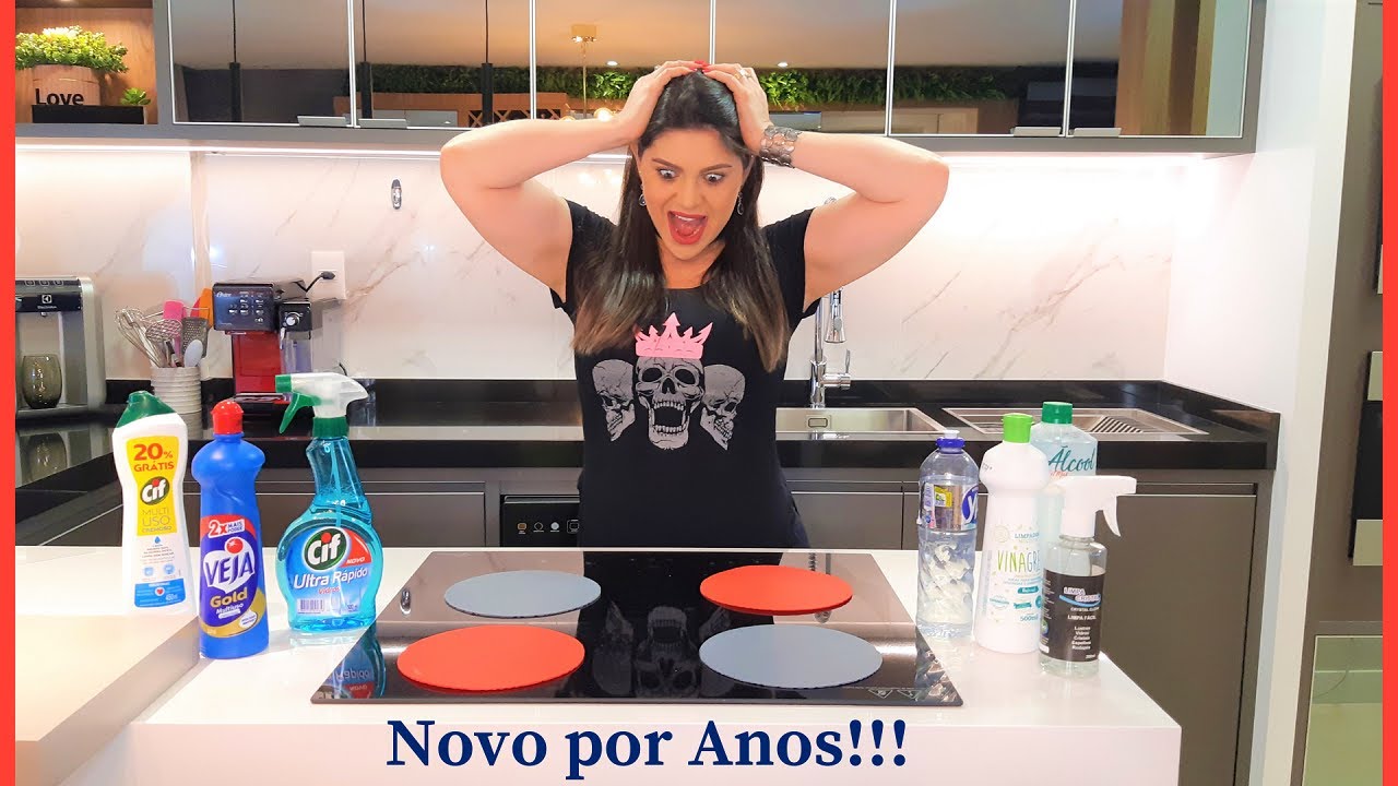 Como EU limpo meu Fogão de Indução pra ficar um ESPELHO - Cozinha da Danni