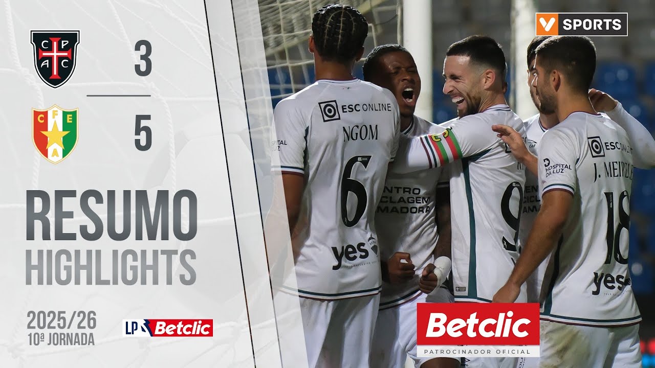 Resumo: Casa Pia  3-5 Estrela Amadora (Liga 25/26 #10)