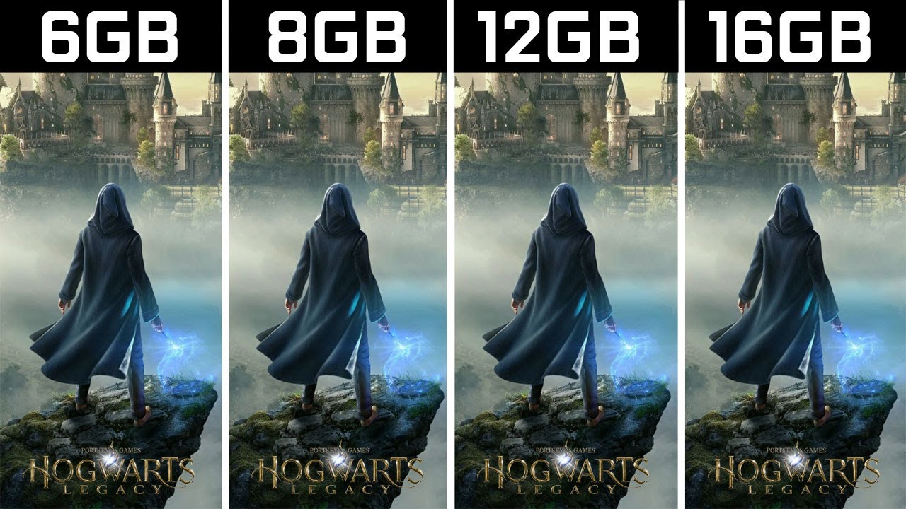 Hogwarts Legacy - 6GB - 8GB - 12GB - 16GB RAM Test