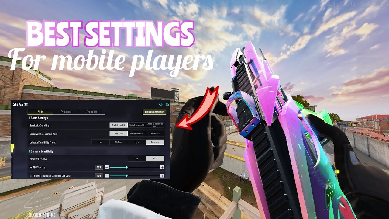 Best Settings and Sensitivity for mobile players BLOODSTRIKE + Gameplay 185FPS Max Graphics