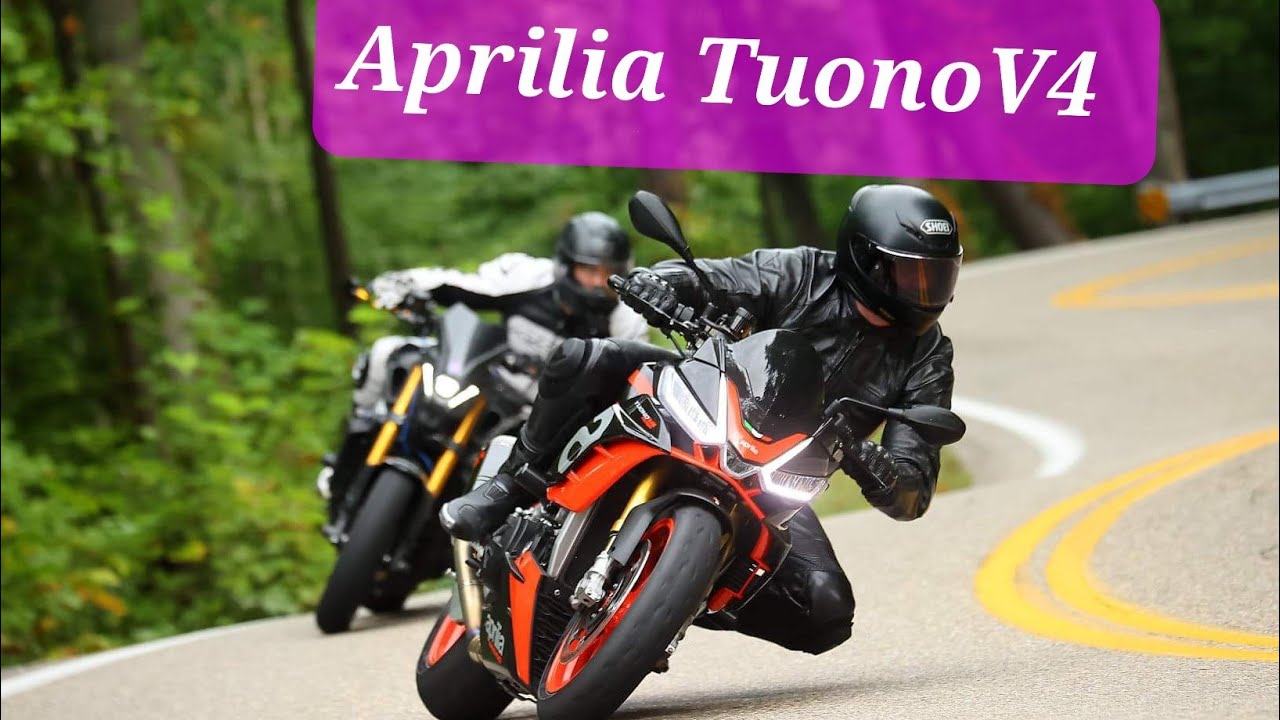 Aprilia Tuono V4 vs Yamaha MT-09sp. incredible Save!!!