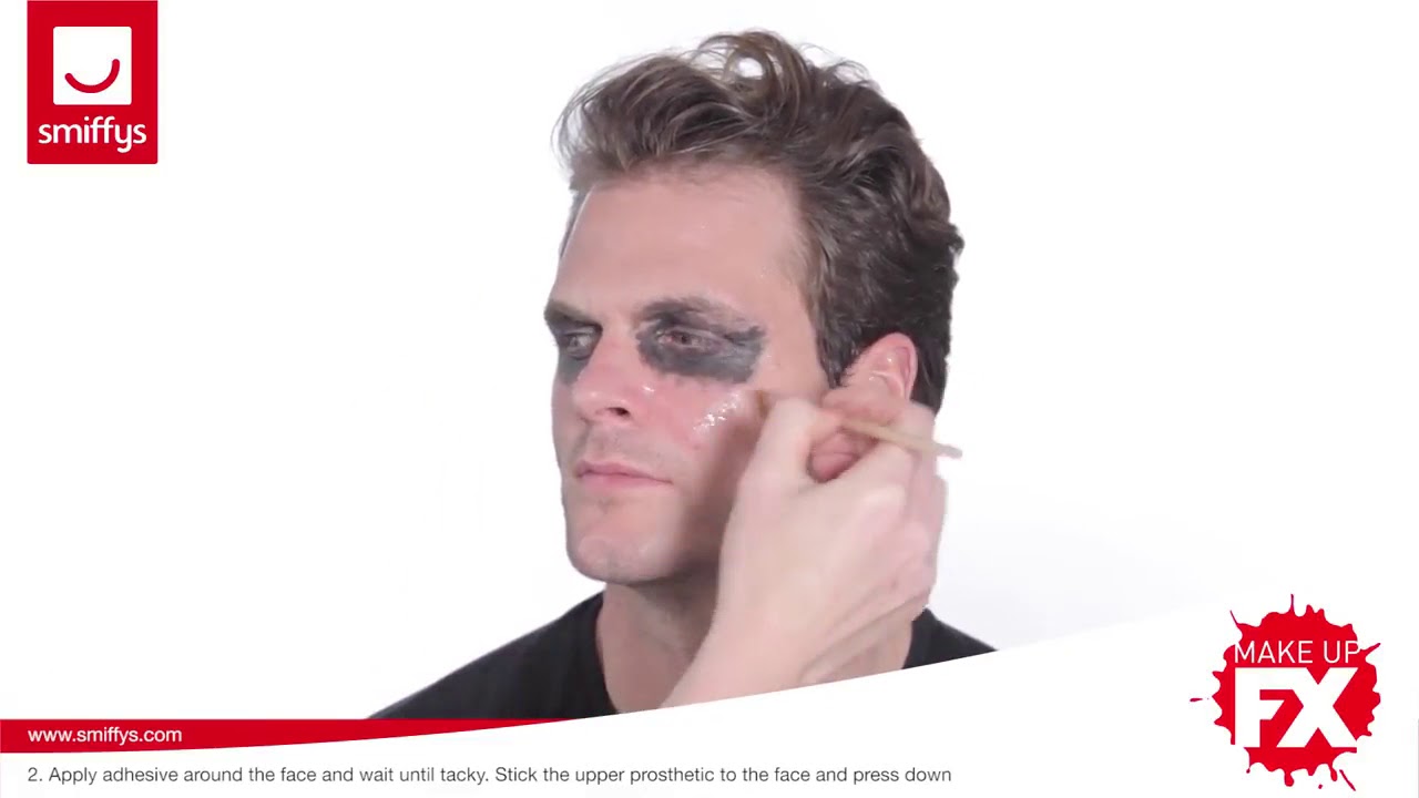 Proth&egrave;se En Mousse Latex Visage De Squelette