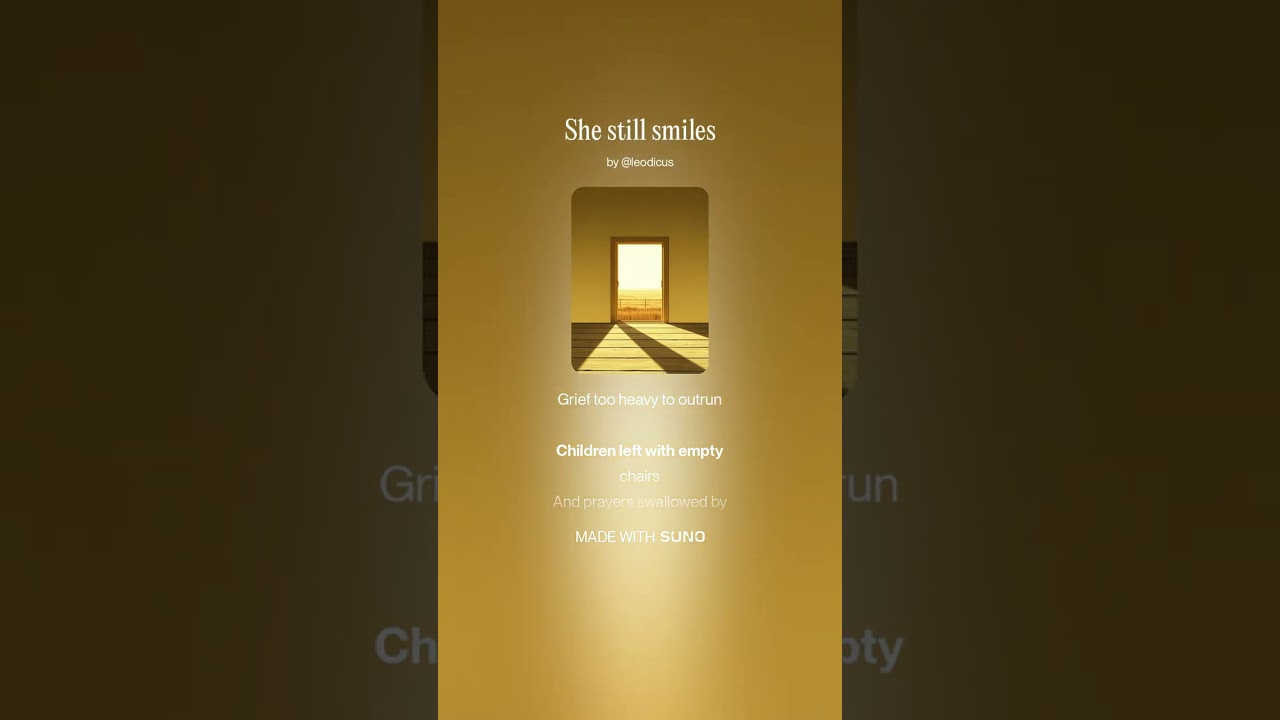 She still smiles