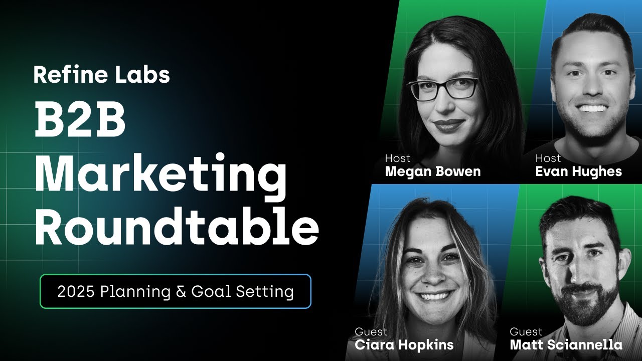 Refine Labs B2B Marketing Roundtable: 2025 Planning and Goal Setting