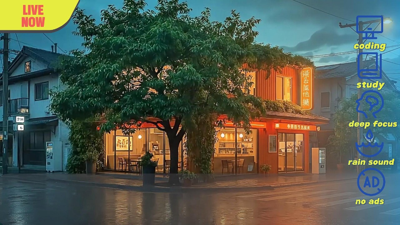 🌃 lofi coffee shop: romanticizing the lonely nights in the city 🕯️