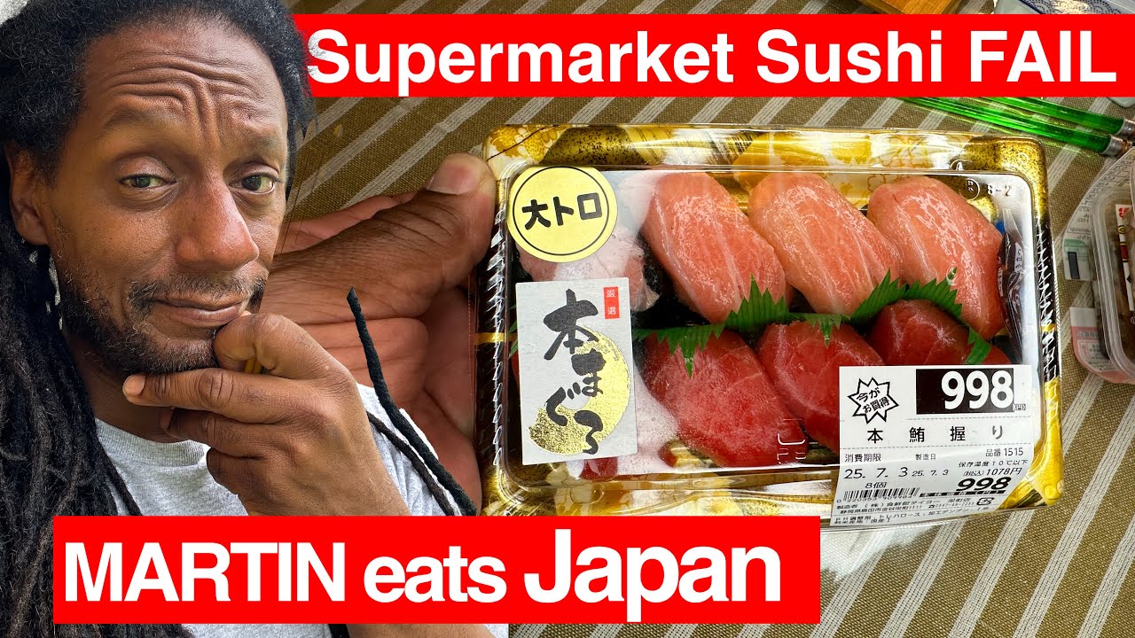 I Trusted Japanese Supermarket Sushi… Big Mistake 🍣😭 | Martin Eats Japan EP1