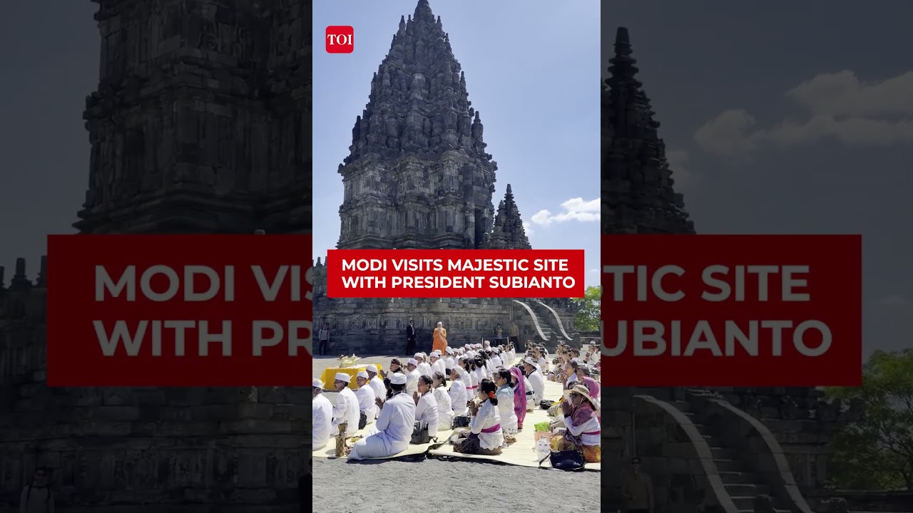 PM Modi Visits Iconic Prambanan Temple In Indonesia; Lord Shiva Chants Resonate In Divine Moment