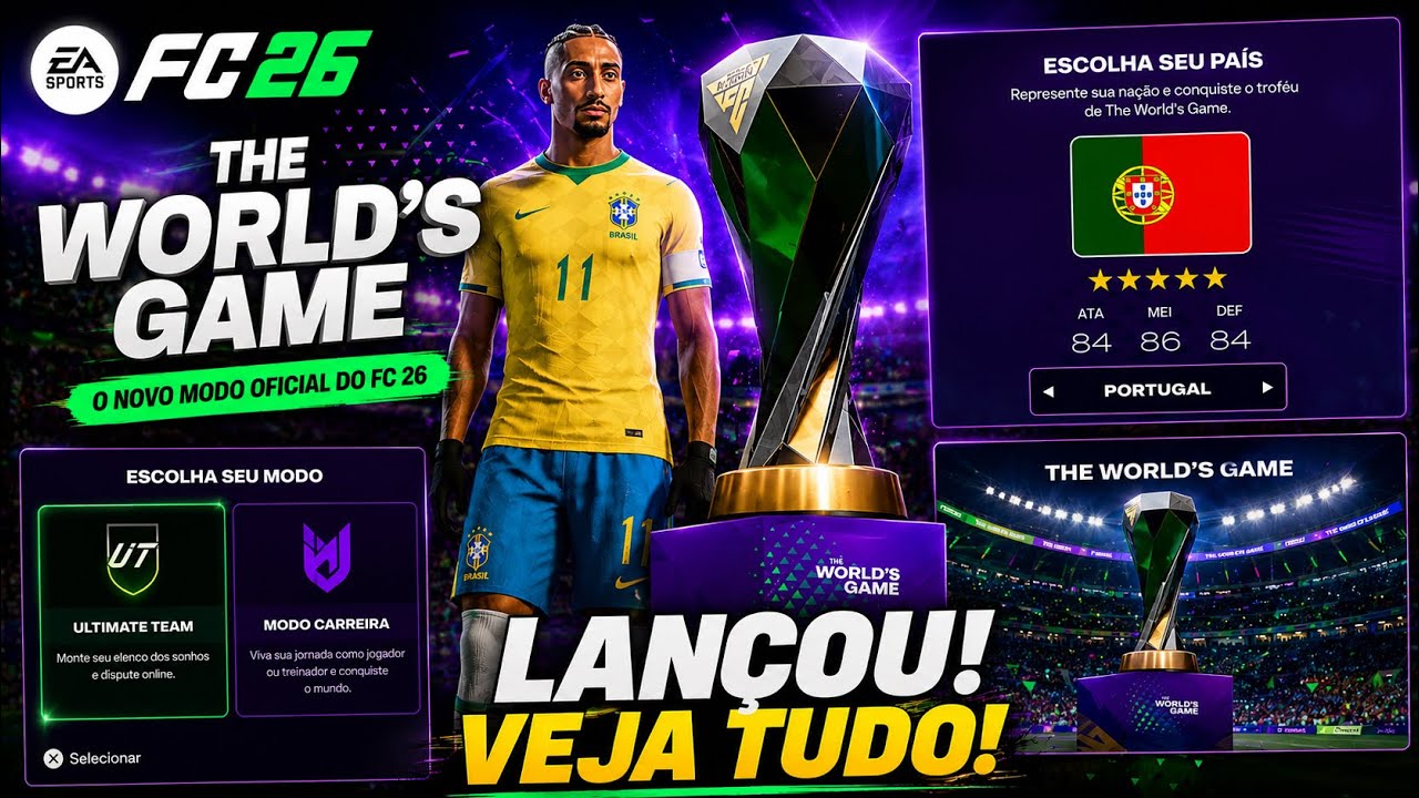 🚨LAN&Ccedil;OU! JOGANDO O NOVO MODO COPA DO MUNDO DO FC 26! COMO EST&Aacute;!?