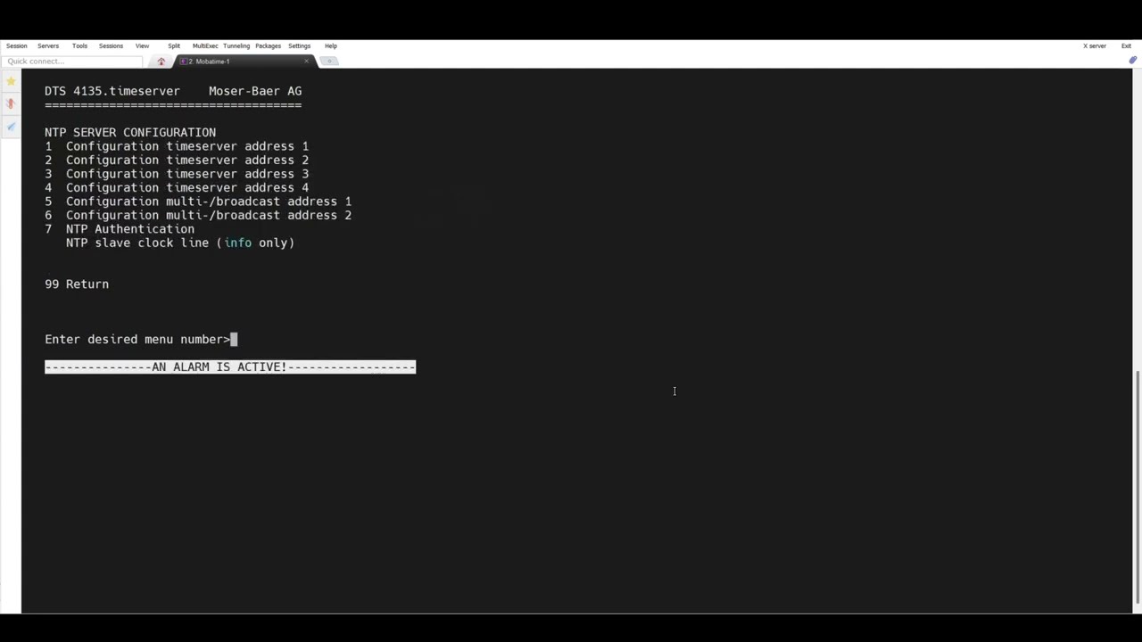 NTP Mobatime GPS Server