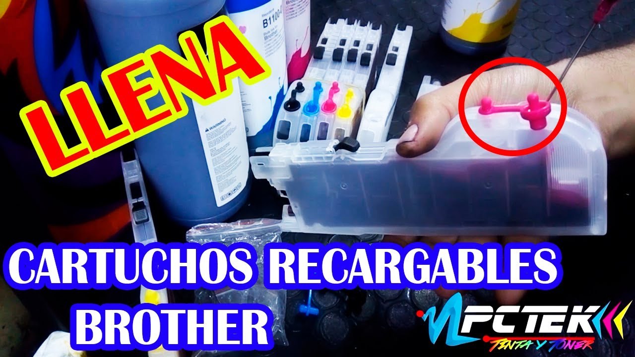 Como rellenar cartuchos recargables Brother