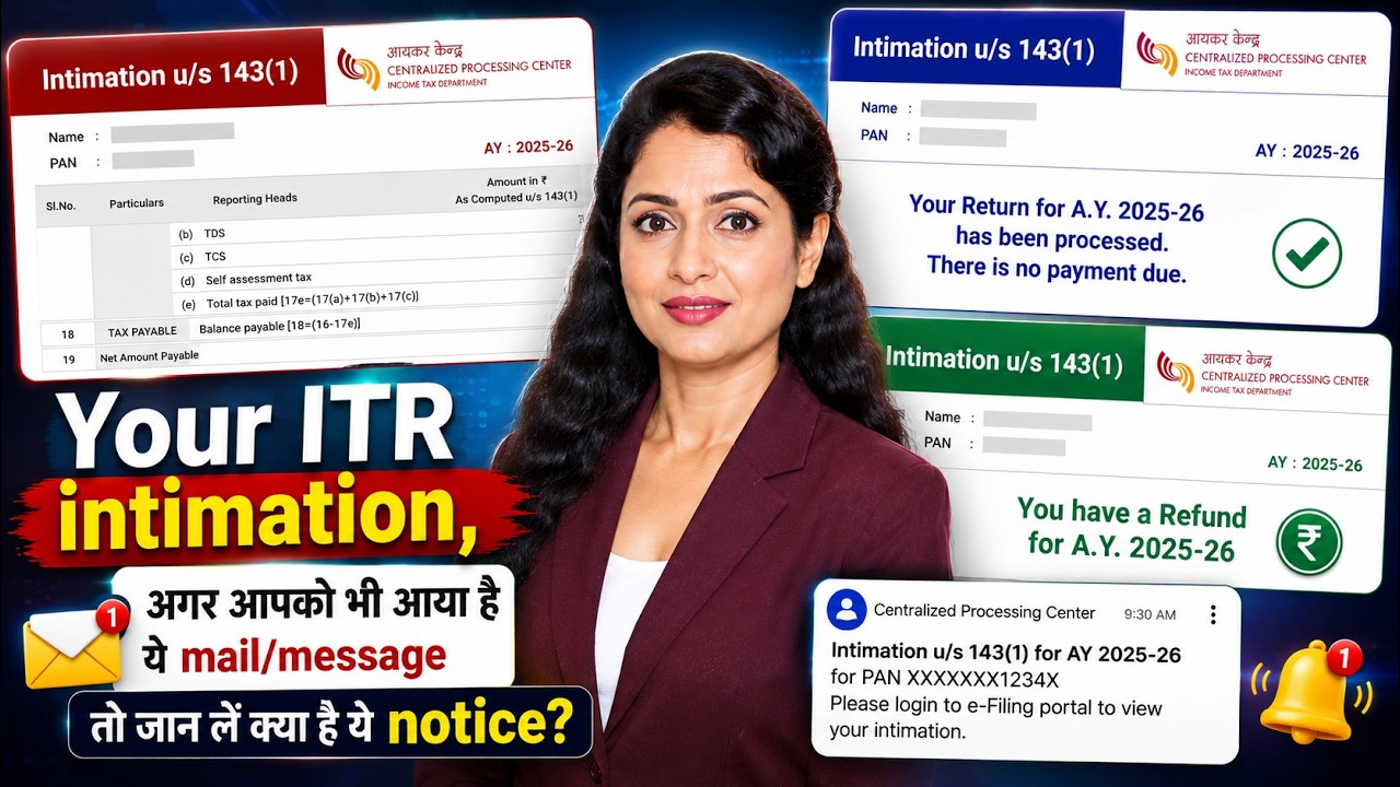 Received an ITR Intimation u/s 143(1)? Will You Get a Refund or a Tax Demand?