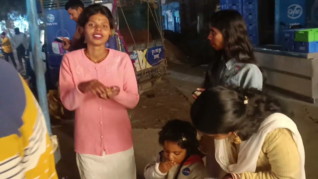 # pani puri enjoy with sister#