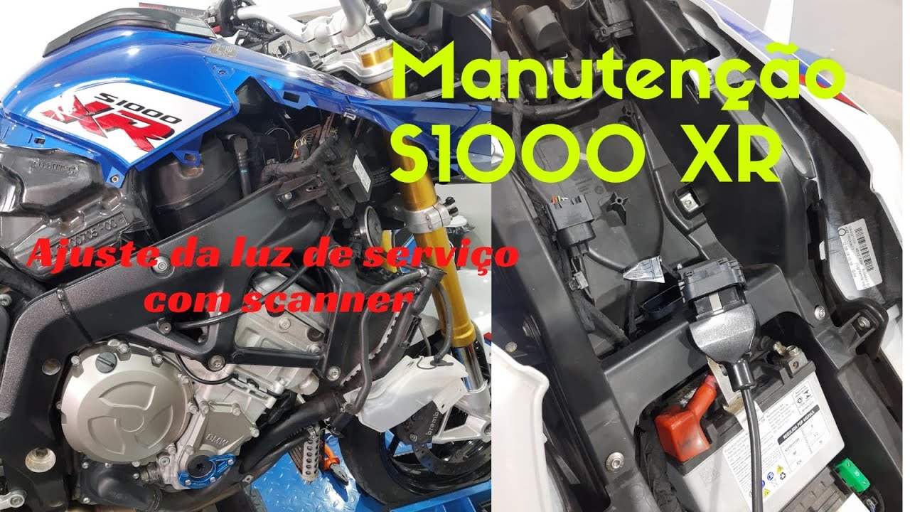 BMW S1000 XR para manutenção! Ajuste da indicação de serviço no painel com scanner e mais...