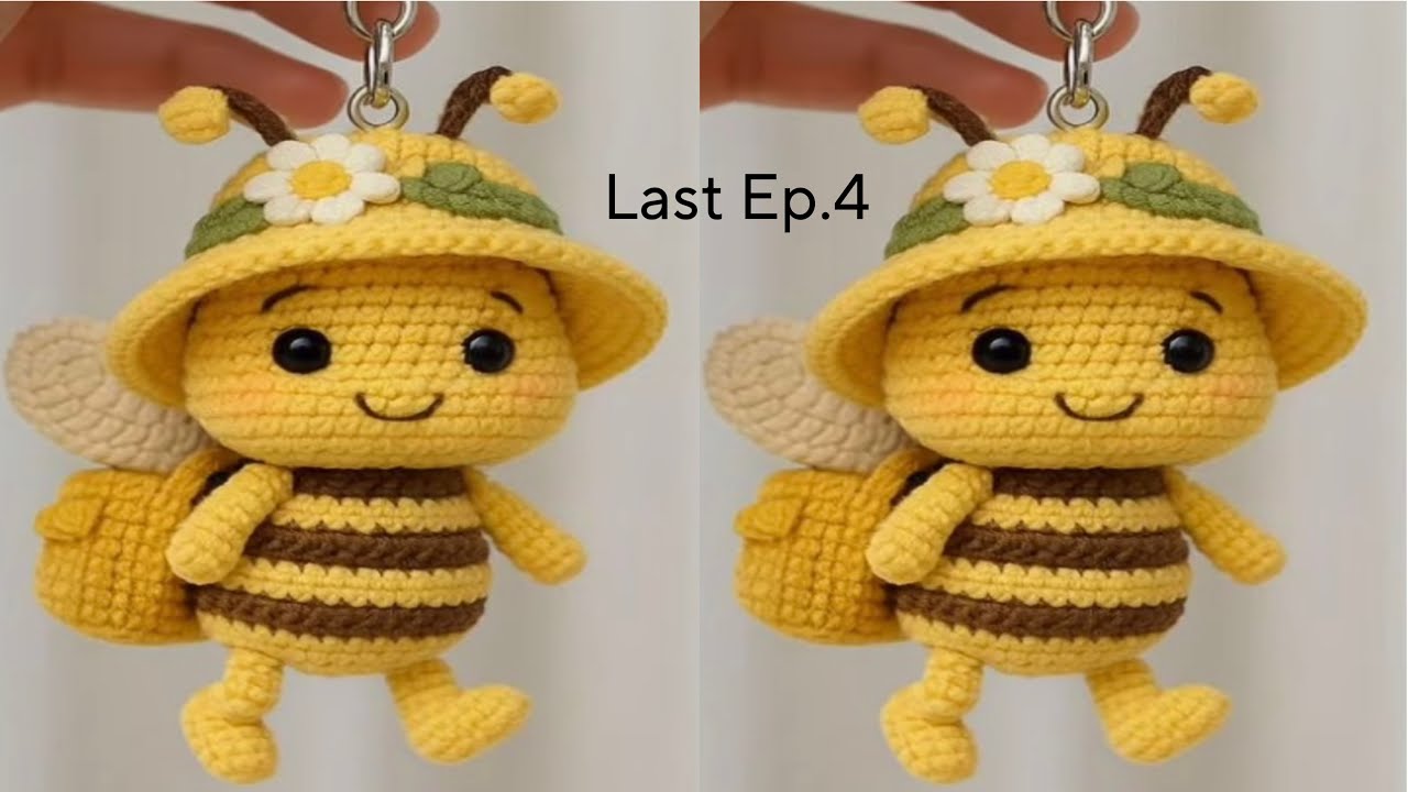 Crochet Keychain for beginners /Crochet ideas||Crochet Amigrumi Cute BEE🐝||@Easy Crochet e7r