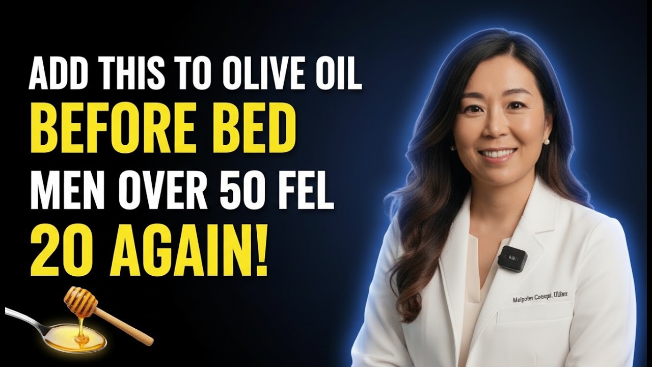 Men Over 50: Add This to Olive Oil Before Bed – Men Over 50 Feel 20 Again! | Dr. Mika Hayashi