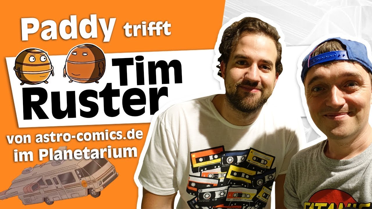 Paddy trifft Tim Ruster von astro-comics.de im Planetarium Köln-Nippes