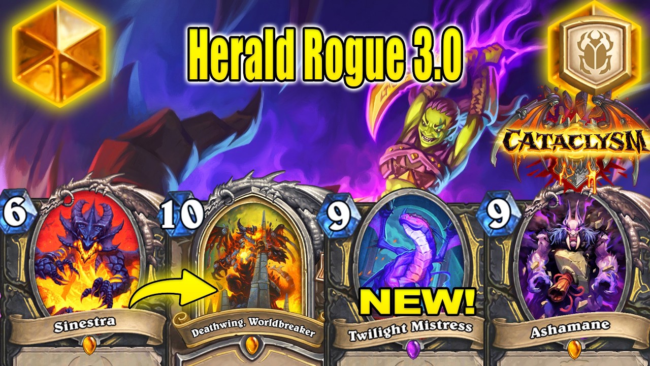 Best Herald Thief Rogue 3.0 Deck Is So Much Fun To Play At New Expansion CATACLYSM | Hearthstone