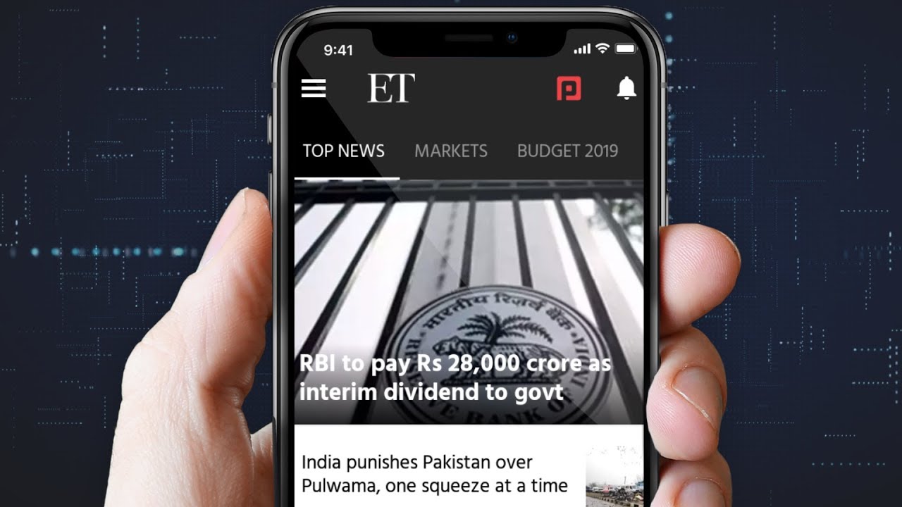 Here's the all-new Economic Times App | Download now from Google Play, App Store