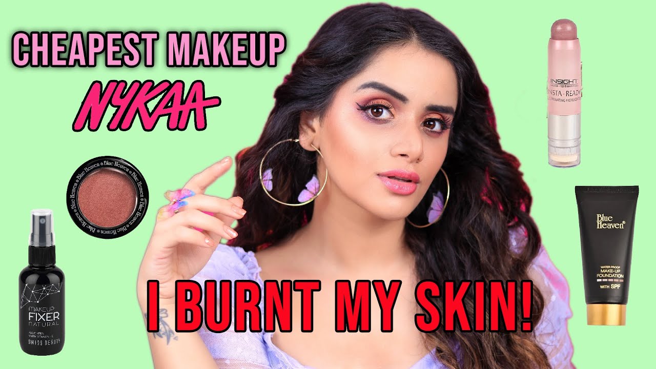 Full Face Makeup Using The Cheapest Products From Nykaa | UNDER RS. 2000