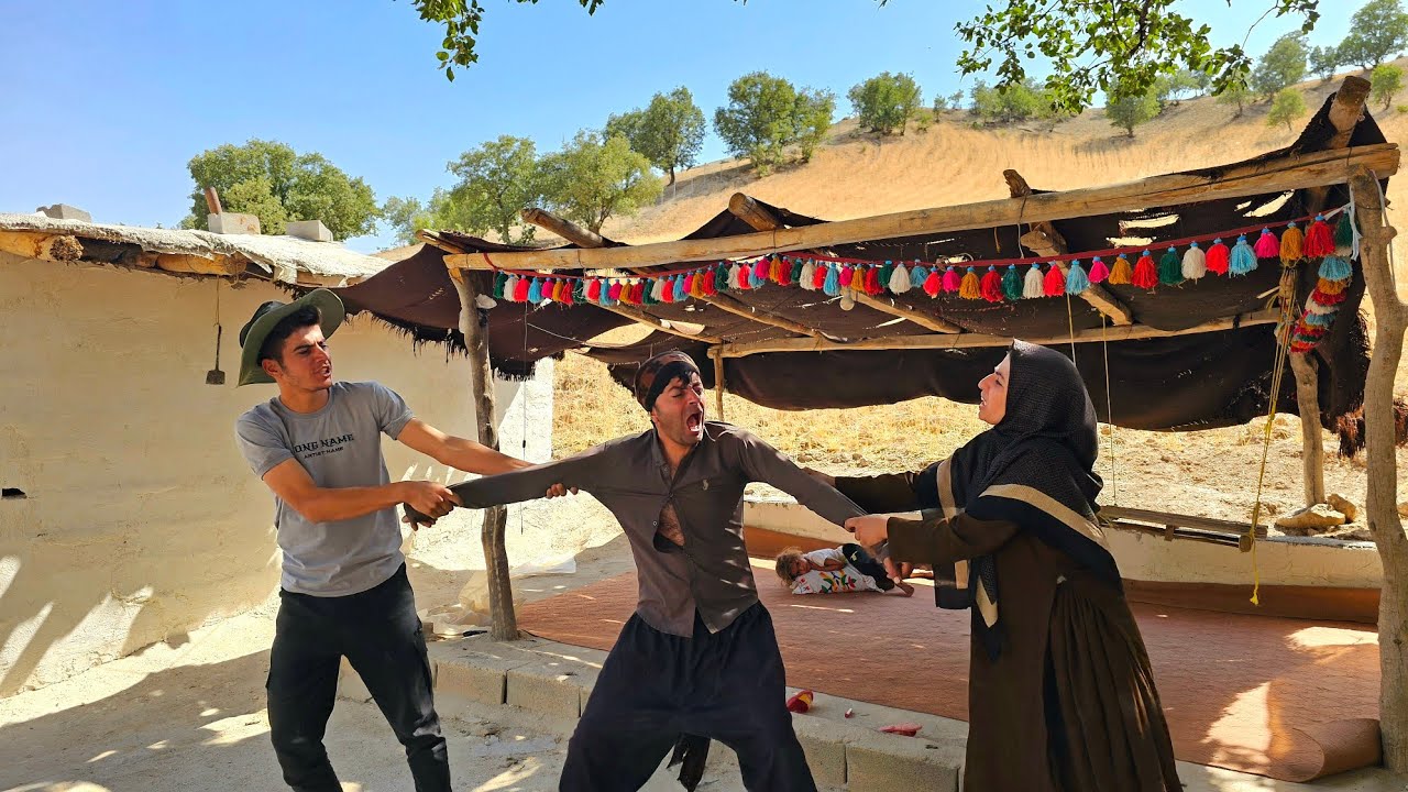 Mehran helping his uncle Ishaq's family 🌄🤝