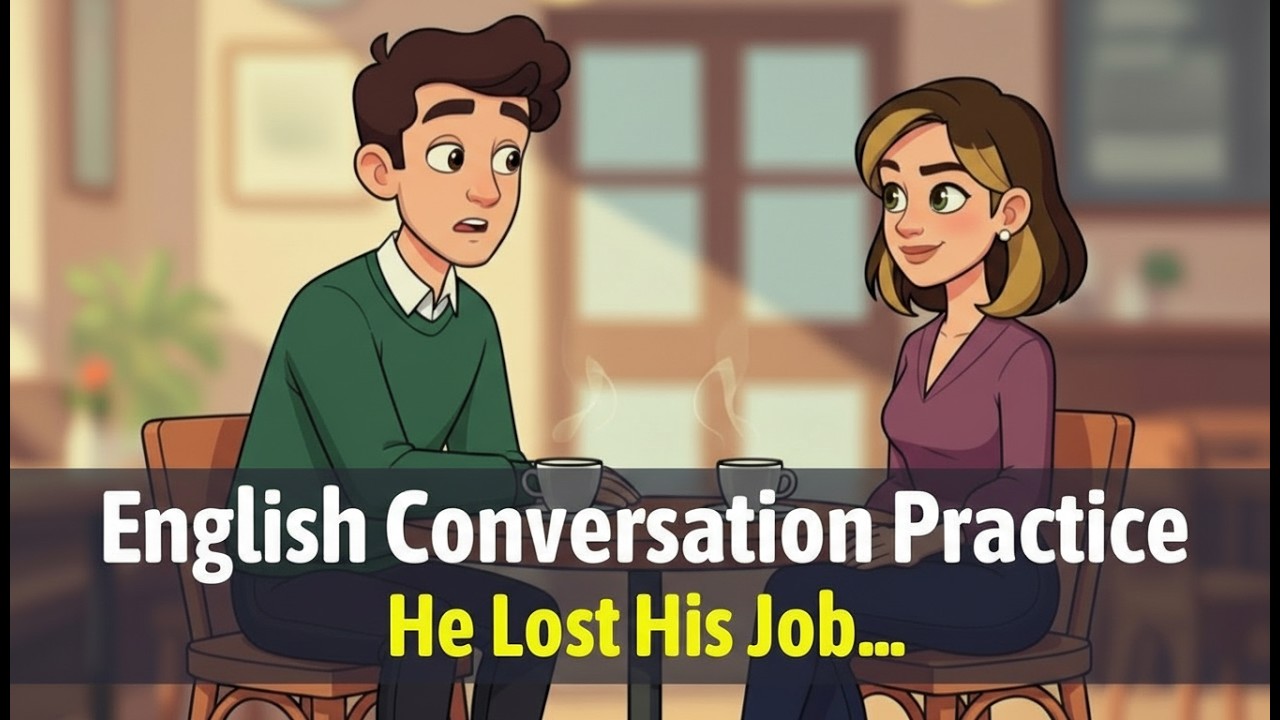 Daily English Conversation Practice | He Lost His Job… Then What? | English Podcast | A2-B1 Level