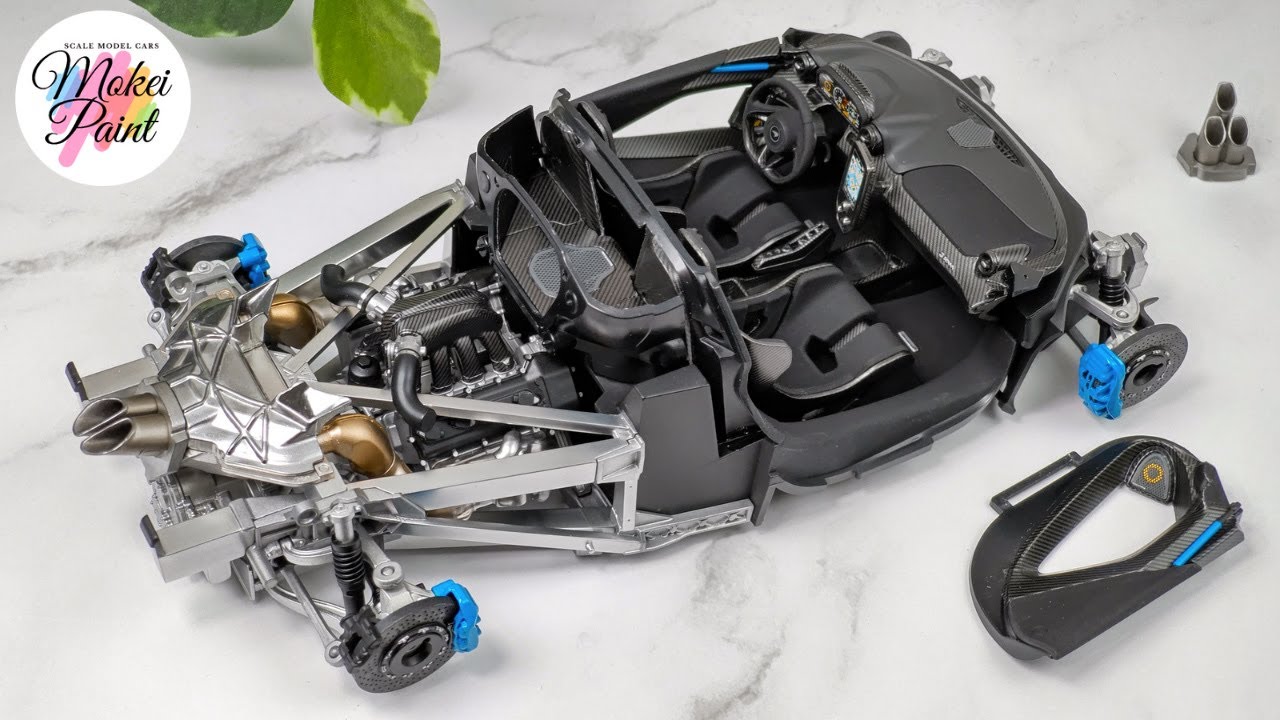 Tamiya McLaren Senna Build  1/24 Scale Model    # 2  シャーシ