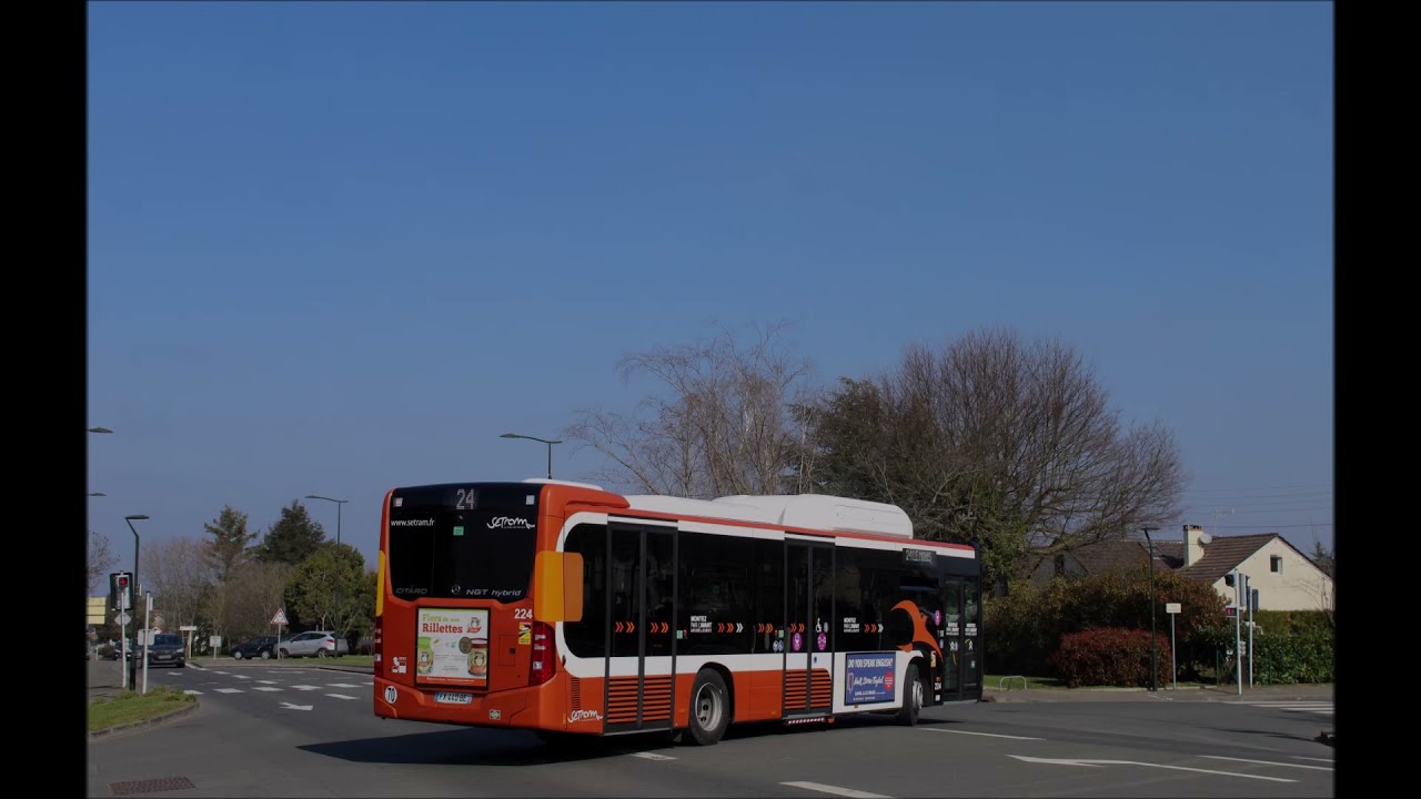 Son du Mercedes Citaro C2 NGT-Hybrid n°224 - Réseau SETRAM (Le Mans Métropole)