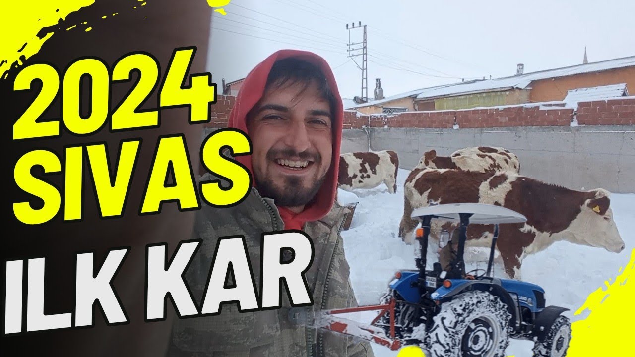 KARDA YÜZEN KAZLAR/KÖYDE HAYAT