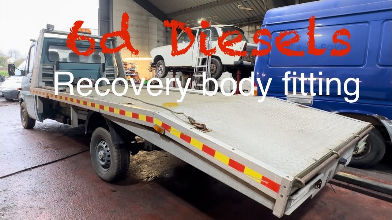 Repairing and fitting the recovery truck body, Mercedes sprinter 310D