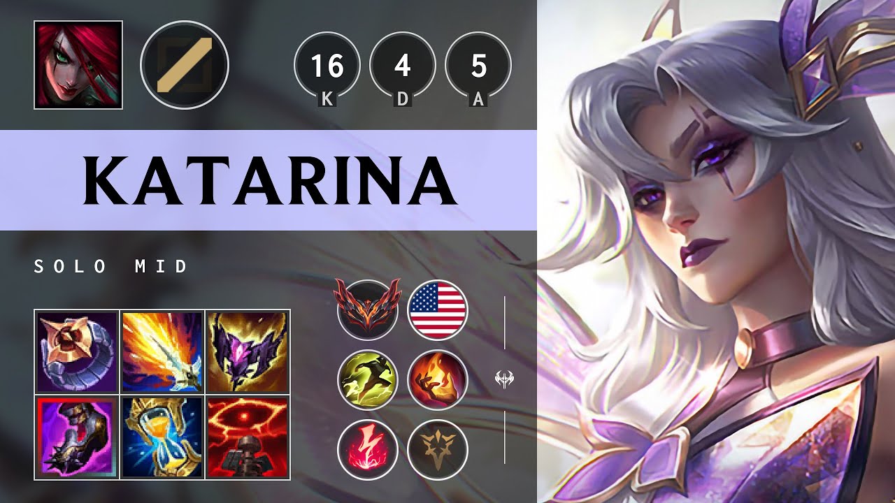Katarina Mid vs Syndra - NA Grandmaster Patch 25.10
