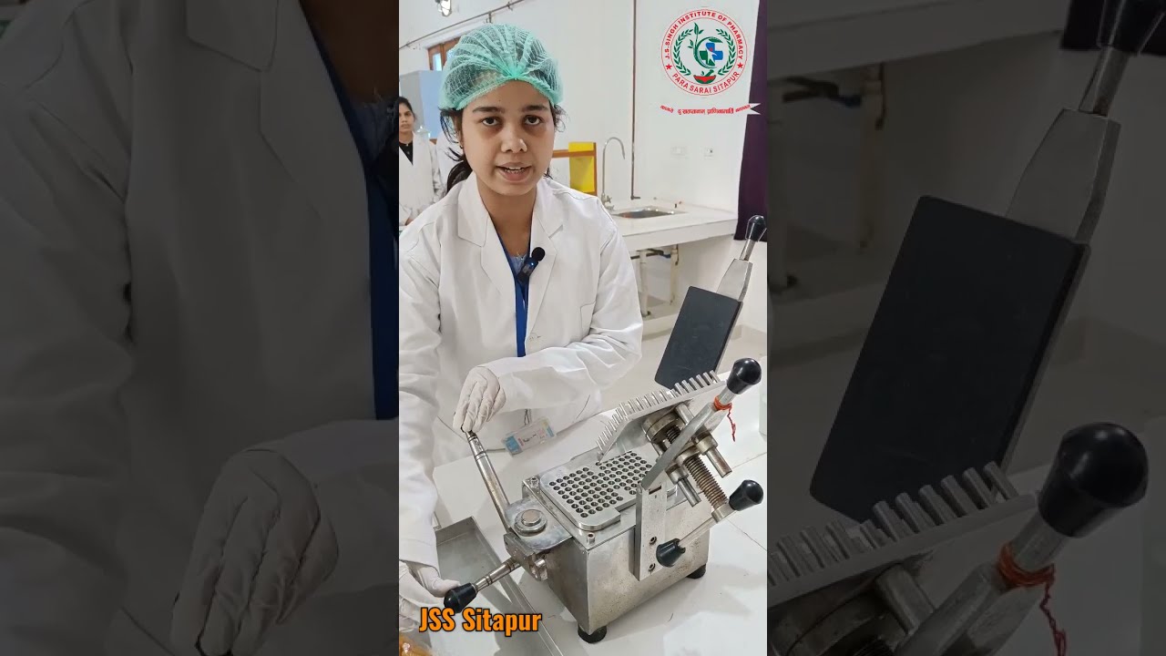 Demonstration of capsule Filing Machine @JSS Sitapur