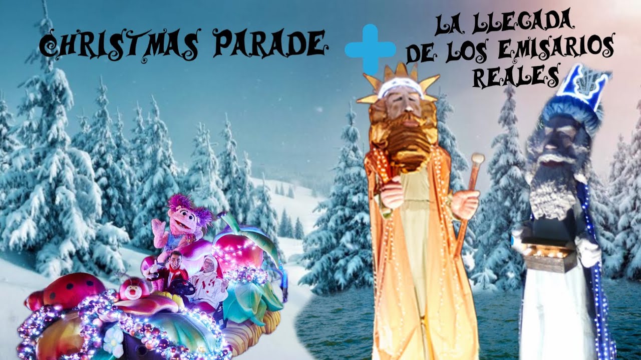 Port aventura 2024 Christmas parade + los emisarios reales
