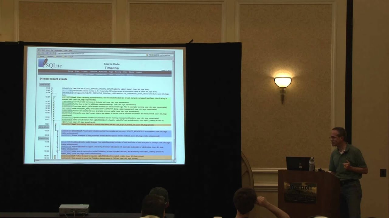 2011 SouthEast LinuxFest - Richard Hipp - Fossilize Your Code