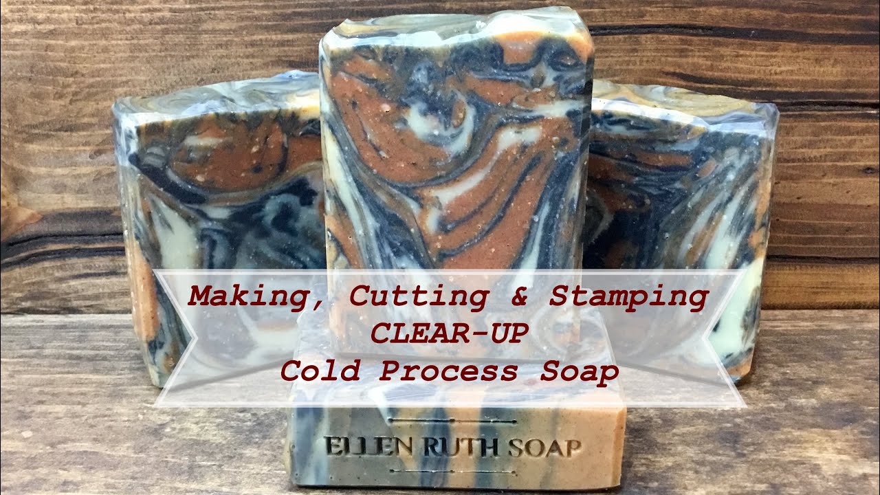 Making CLEAR-UP Cold Process Soap using Witch Hazel & Aloe Vera juice | Ellen Ruth Soap