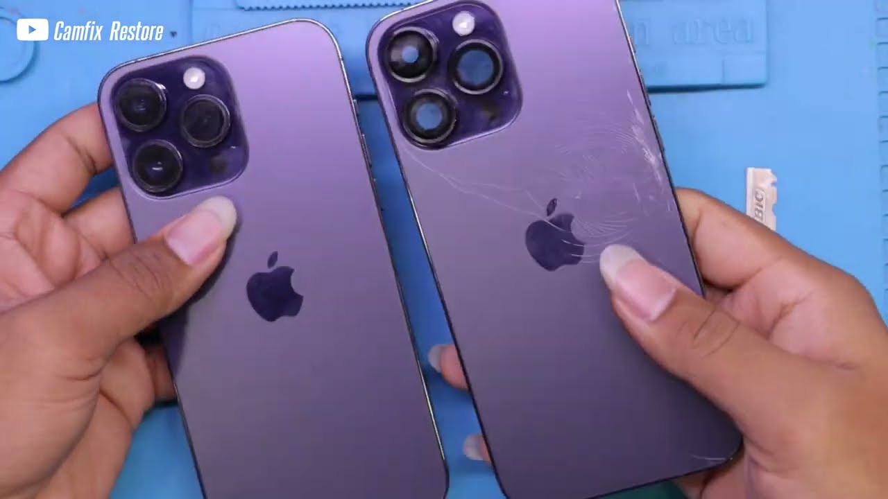 iPhone 14 Pro Max Replacement Full Housing: Broken Back Glass Cracked