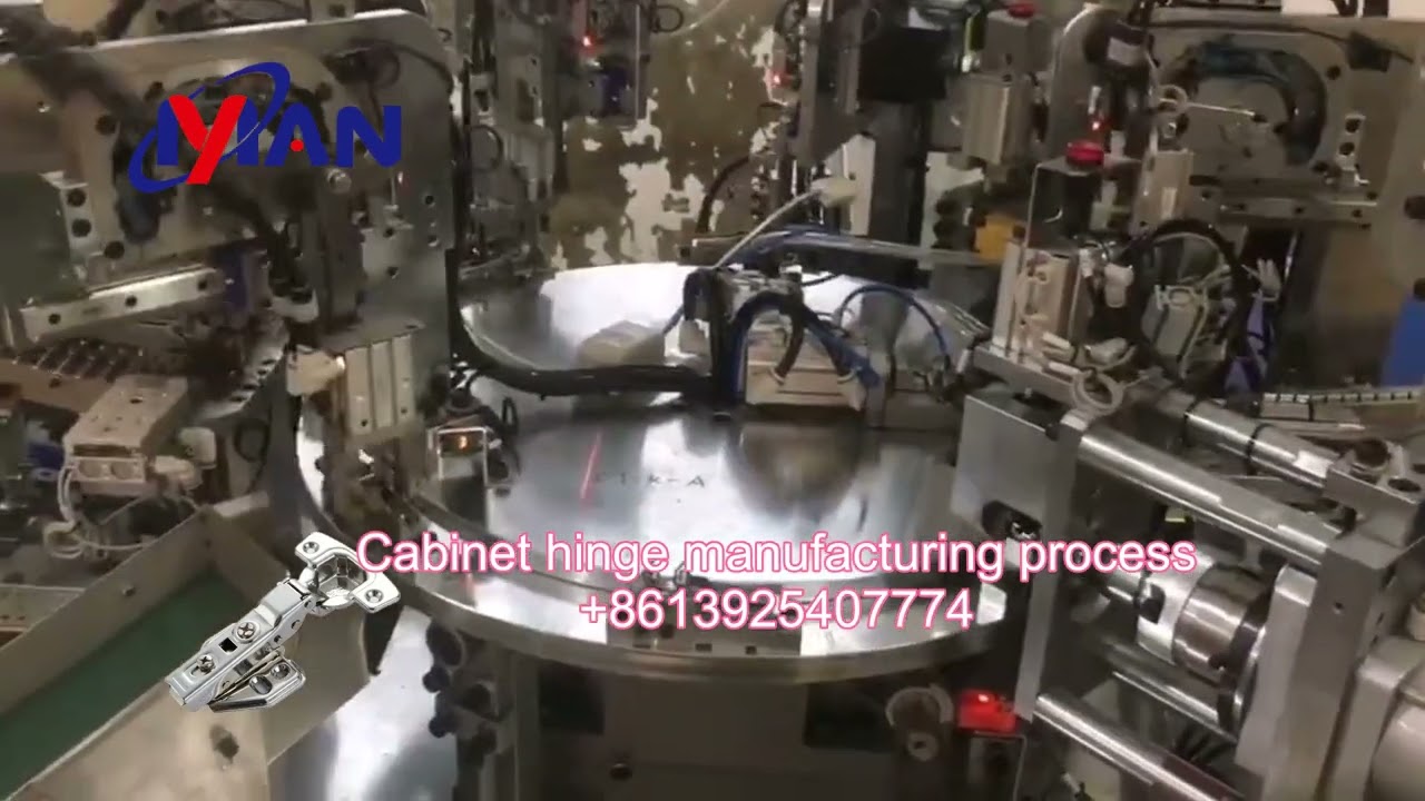 Cabinet hinge parts assembly process door hinge manufacturing tool cabinet hinge making machine