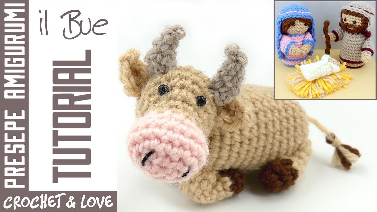 Tutorial Presepe ad Uncinetto - Il Bue (sub. eng. y esp.)