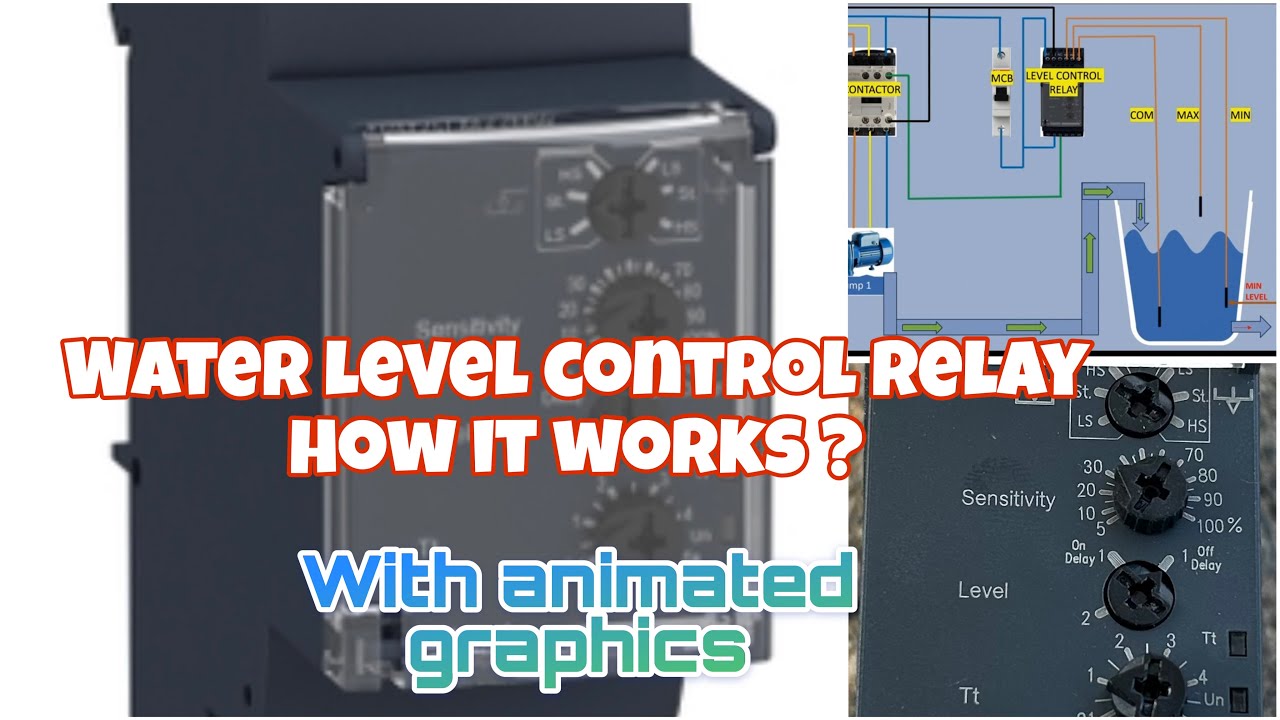 Automatic Water Pump Control Using Schneider RM35LM33MW Level control Relay|#automation 