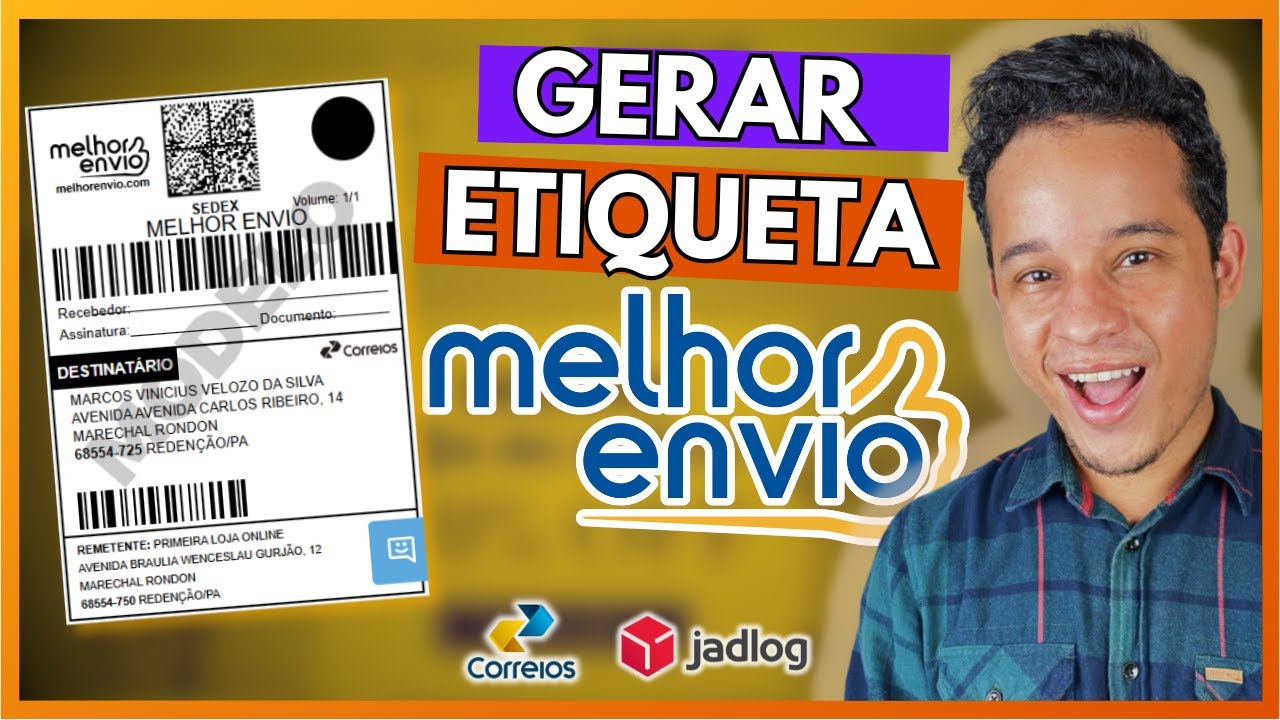 COMO GERAR ETIQUETA NO MELHOR ENVIO - Passo a passo de como enviar seus pedidos pelo Melhor Envio