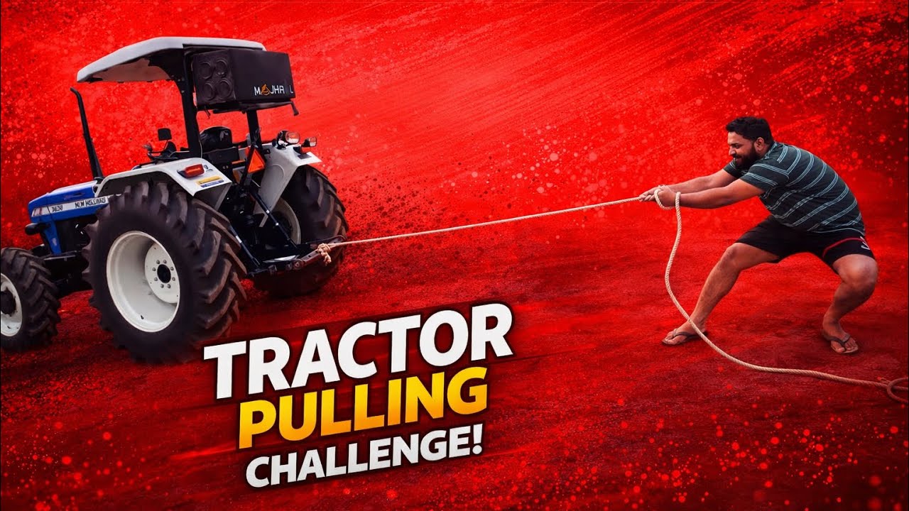 Man vs Tractor 💪 | Tractor Pulling Challenge | Human Power Vs Mashine