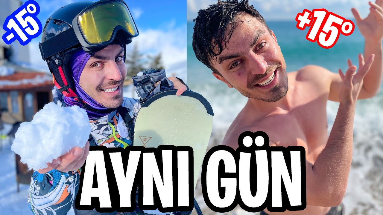 KARLI DAĞDAN KAYDIM DENİZE GİRDİM!!
