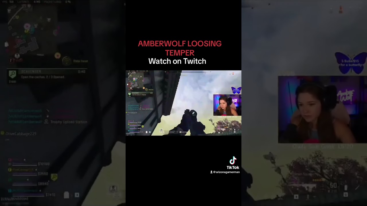AmberWolf loosing Temper Warzone2 go watch on Twitch #callofduty #warzone #cod #twitch #amberwolf