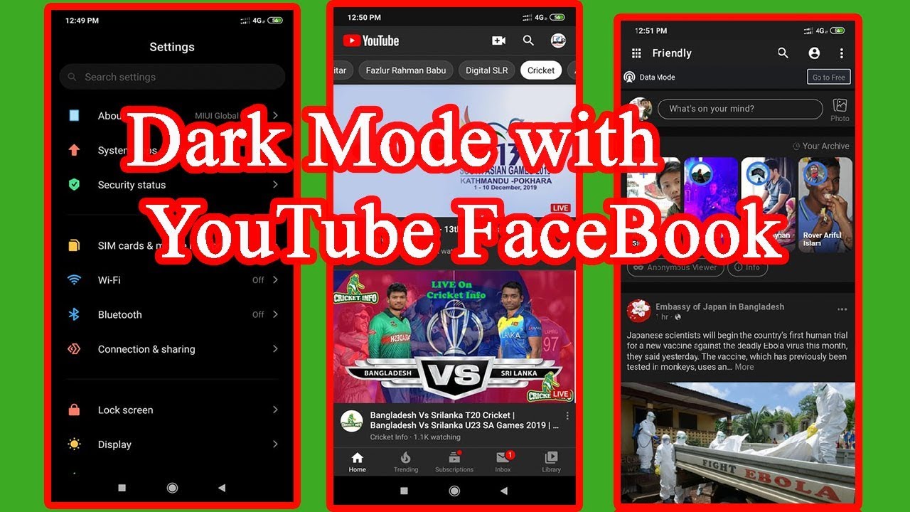 Dark mode in miui 11 Node 6 7 8 Series